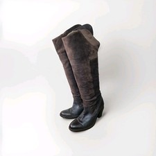 Russell Bromley Leather Boots Brown Womens Size EU 40 UK 6.5