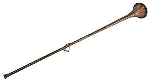Vintage hunting horn copper - hunting,