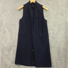 Zara Basic Long Navy Blue Open