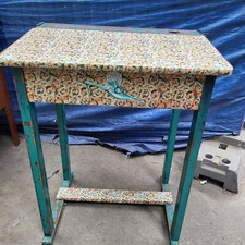 Vintage Antique Oak School