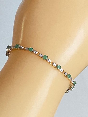Emerald diamond tennis - &,