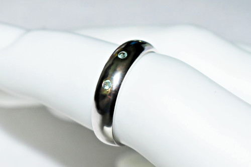 Vintage 9ct white gold - gold, natural