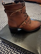 Dune Tan Buckle Boots