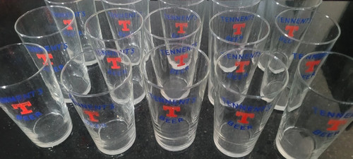 Tennent glass half pint - glass,