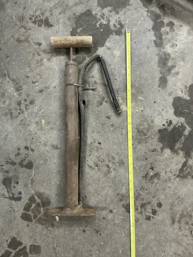 Vintage bicycle pump working - vintage,