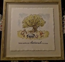 Disney Winnie the Pooh  Wooden Picture Frame TIGER, EYORE, WINNIE & PIGLET