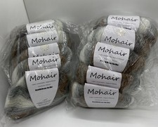 10 x 25g 33% Mohair 27% Wool 10% Cashmere 30% Nylon 03-Oak Variegated SEALED