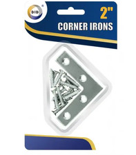 Corner Iron L Shaped 4 X Flat Brackets Metal  Angled Repair Braces/ Bracket 2"