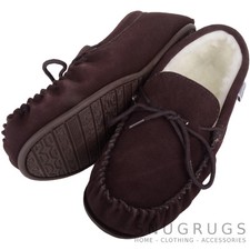 Mens genuine suede moccasin - genuine,