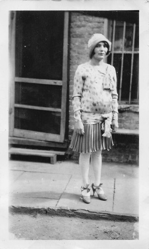 Stylish woman flapper 1920s - woman,