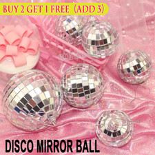 12X Disco Christmas Mirror Ball Baubles Xmas Tree Decor Ornament Home Party Gift