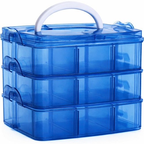 Grid plastic storage - plastic, box