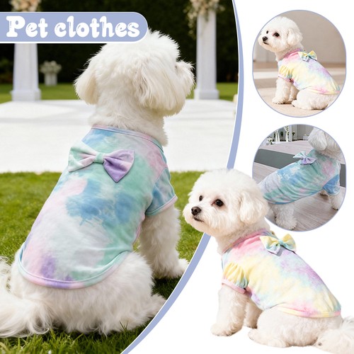 Tie dye dog - tie, tulle