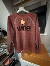 BNWT WILDFOX Sweatshirt - Burgundy Red Print Size XS