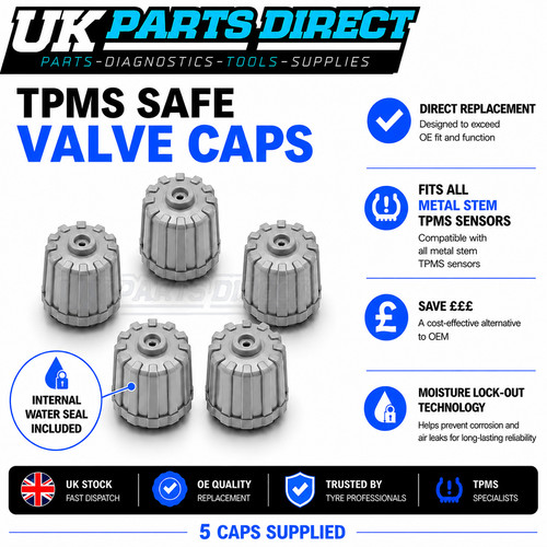 Tpms safe tyre valve caps - tpms,