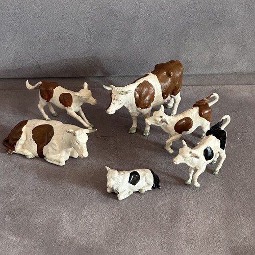 Britains farmyard cow calf - &,