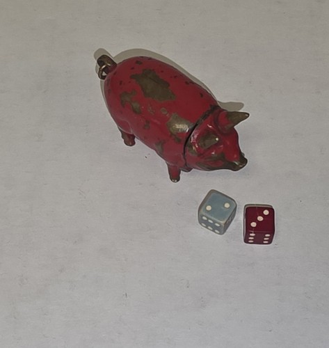 Antique victorian brass pig - antique,
