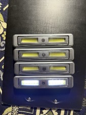 Portable LED Push Lights Set Of 4 (used)