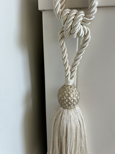 Fibatek cream curtain tieback - fibatek,