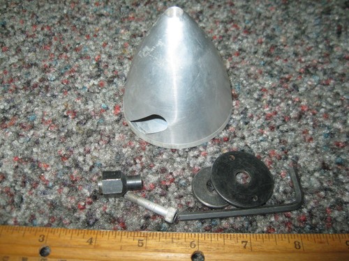 Used plane aluminum - rc, spinner
