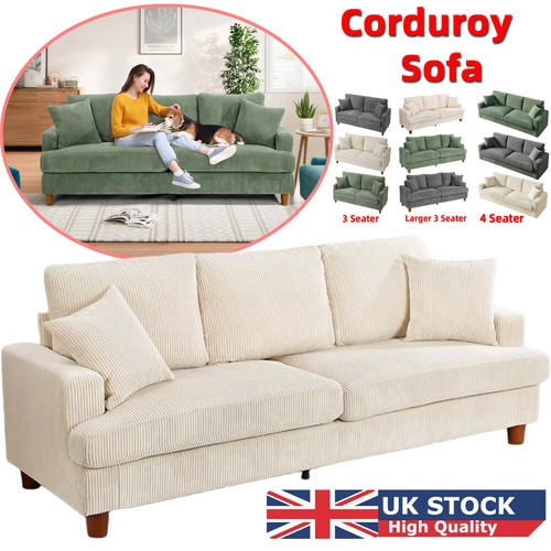 Seater corduroy sofa - 3,