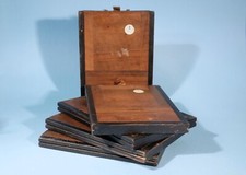 Wooden Camera Photographic Plate Holders Dark Slide X 5