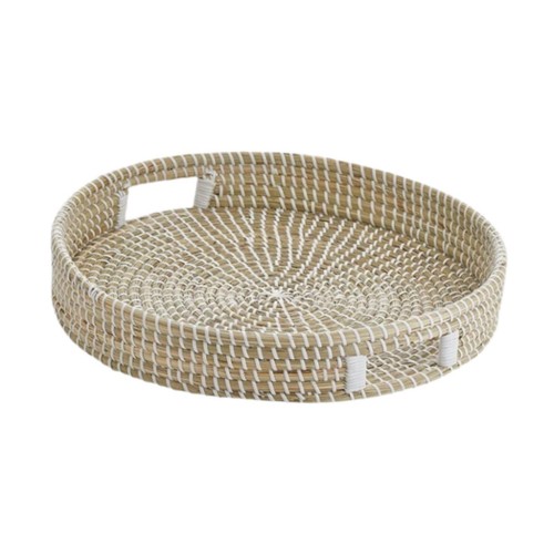 Woven basket seagrass with - woven,
