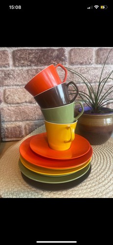 Vintage melaware tea set - vintage,