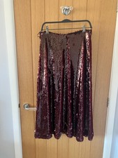 BNWT ZARA Red Sequinned Midi