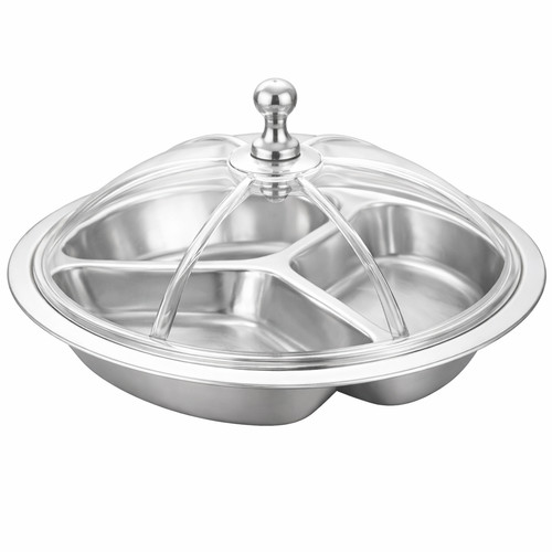 Compartment stainless steel - 3-compartment,