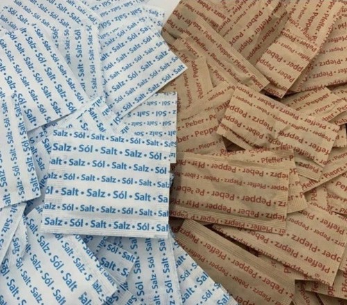 Salt and pepper sachets - sachets, choose