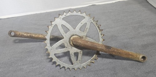 Vintage steel sprocket - steel,