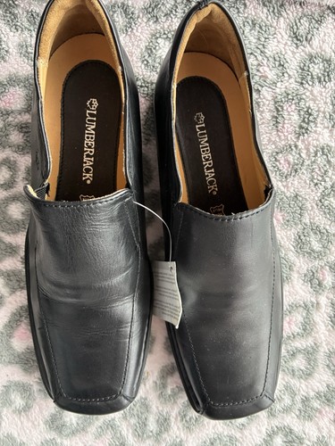 Lumberjack black leather slip - lumberjack,
