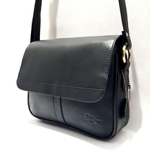 Gigi Black Leather Crossbody