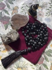 Grounding mala agate lava - mala,