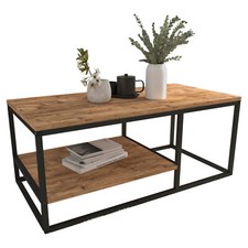 2-Shelf Wooden Rectangle