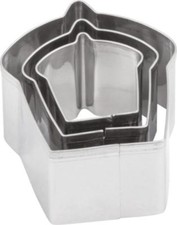 Mini 3 Pc Cutters Metal Cake