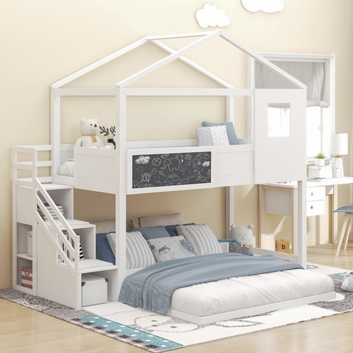 Twin over full - house, bunk