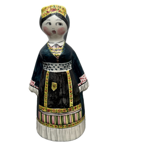 Folk art ceramic - art, lady