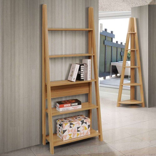 Riva ladder bookcase oak by - riva,