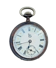 Antique Ladies Gunmetal Pocket