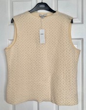 NEW M&S Ladies Cream Textured