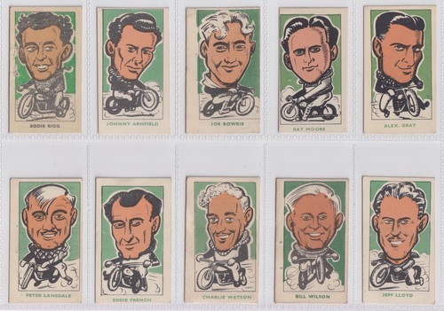 Trade cards popular speedway - -,