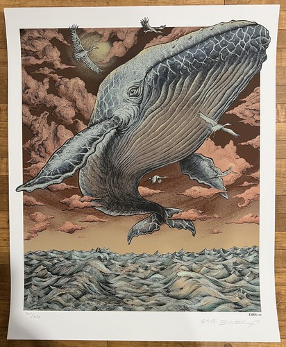 Emek whale 2013 art print - emek,