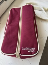 Laithwaites Insulated Bottle Wine Carrier Bag With Plastic  Glasses & Stakes
