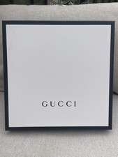 Gucci Merino Grey Ribbed Medium Beanie Hat New in Box