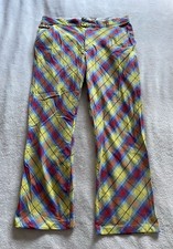 Royal & Awesome Plaid Golf Trousers 38”Multicolour Check – Statement Piece