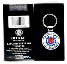 RANGERS FC - EXECUTIVE METAL CREST KEY RING KEYCHAIN KEYRING RFC GIFT
