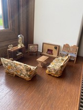Job Lot Bundle Vintage Lundby Dolls House Sofa Chairs Furniture Accessories