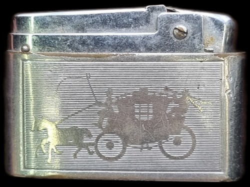 Silver match lighter - silver,